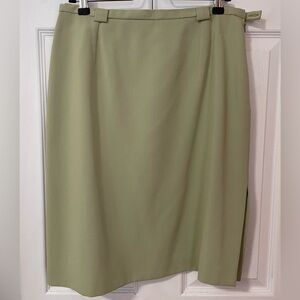 Elegant Olive Green Women's Skirt size 10 Unit Collection Corte Ingles Spain